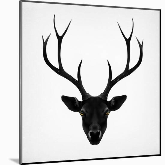 The Black Deer-Ruben Ireland-Mounted Art Print