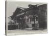 The Black Eagle Hotel, Grindelwald, Recently Destroyed by Fire-null-Stretched Canvas