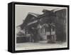 The Black Eagle Hotel, Grindelwald, Recently Destroyed by Fire-null-Framed Stretched Canvas