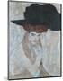 The Black Feather Hat, 1910-Gustav Klimt-Mounted Art Print