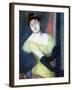 The Black Gloves by Zandomeneghi, Federico (1841-1917)-Federigo Zandomeneghi-Framed Giclee Print