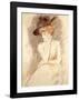 The Black Hat II-Paul Cesar Helleu-Framed Premium Giclee Print