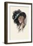 The Black Hat-Harrison Fisher-Framed Art Print