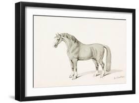 The Black Horse-Thomas Bewick-Framed Giclee Print