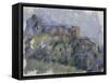 The Black House-Paul Cézanne-Framed Stretched Canvas