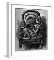 The Black Kitten-John Tenniel-Framed Giclee Print