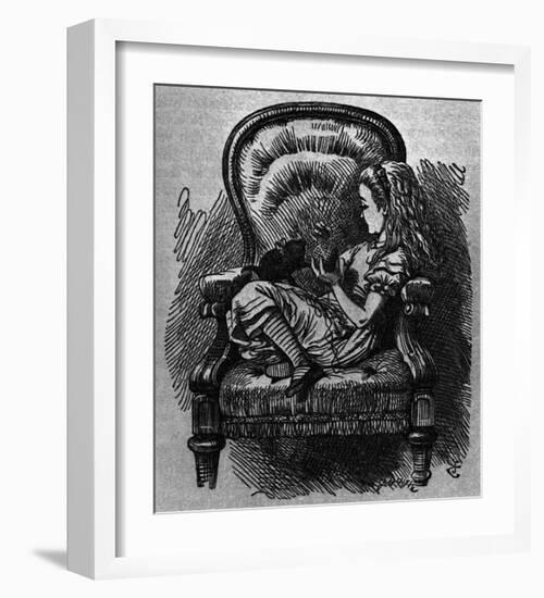 The Black Kitten-John Tenniel-Framed Giclee Print