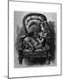 The Black Kitten-John Tenniel-Mounted Giclee Print