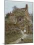 The Black Kitten-Helen Allingham-Mounted Giclee Print