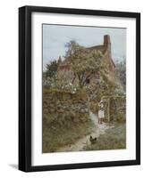 The Black Kitten-Helen Allingham-Framed Giclee Print