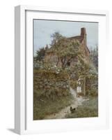 The Black Kitten-Helen Allingham-Framed Giclee Print