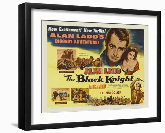The Black Knight, UK Movie Poster, 1954-null-Framed Art Print