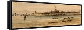 The Black Middens, North Shields-George Balmer-Framed Stretched Canvas
