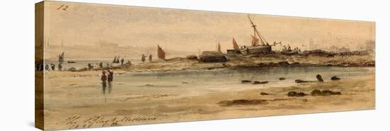 The Black Middens, North Shields-George Balmer-Stretched Canvas