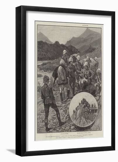 The Black Mountain Expedition, General Elles and Staff Getting First Sight of the Enemy at Shringri-Richard Caton Woodville II-Framed Giclee Print