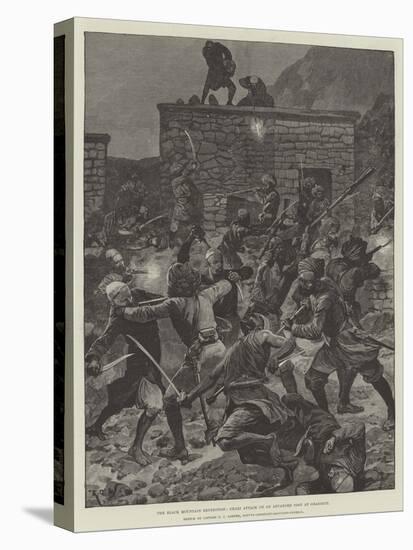 The Black Mountain Expedition, Ghazi Attack on an Advanced Post at Ghazikot-Richard Caton Woodville II-Stretched Canvas