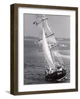 The Black Pearl Sailing Off of Martha's Vineyard-Alfred Eisenstaedt-Framed Photographic Print