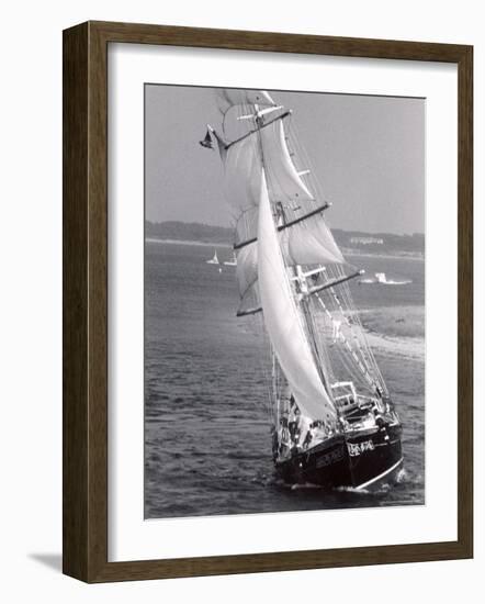 The Black Pearl Sailing Off of Martha's Vineyard-Alfred Eisenstaedt-Framed Photographic Print