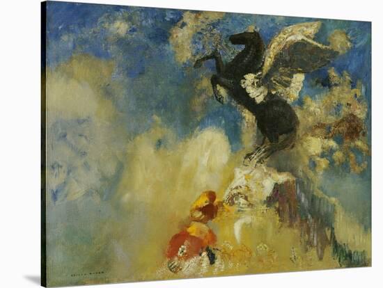 The Black Pegasus, 1909-1910-Odilon Redon-Stretched Canvas