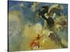 The Black Pegasus, 1909-1910-Odilon Redon-Stretched Canvas