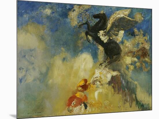 The Black Pegasus, 1909-1910-Odilon Redon-Mounted Giclee Print