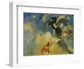 The Black Pegasus, 1909-1910-Odilon Redon-Framed Giclee Print