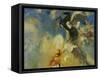 The Black Pegasus-Odilon Redon-Framed Stretched Canvas