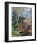 The Black Pigs-Paul Gauguin-Framed Art Print