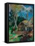 The Black Pigs-Paul Gauguin-Framed Stretched Canvas