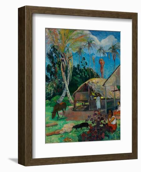 The Black Pigs-Paul Gauguin-Framed Giclee Print