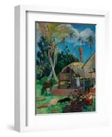 The Black Pigs-Paul Gauguin-Framed Giclee Print