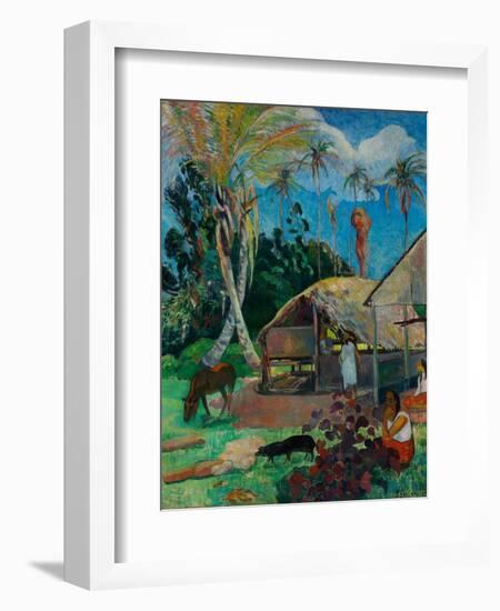 The Black Pigs-Paul Gauguin-Framed Giclee Print