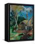 The Black Pigs-Paul Gauguin-Framed Stretched Canvas