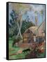 The Black Pigs-Paul Gauguin-Framed Stretched Canvas