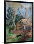 The Black Pigs-Paul Gauguin-Framed Art Print