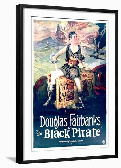 The Black Pirate - Movie Poster Reproduction-null-Framed Photo