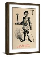 'The Black Prince as Waiter to King John', c1860, (c1860)-John Leech-Framed Giclee Print