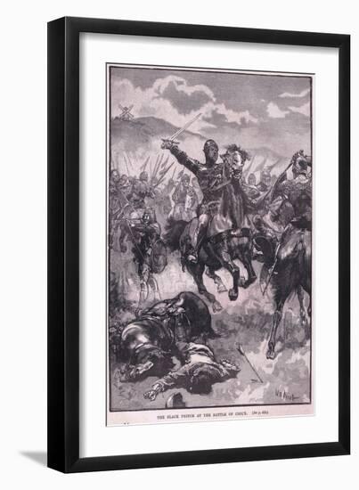 The Black Prince at the Battle of Crecy Ad 1346-Walter Paget-Framed Giclee Print