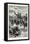 The Black Prince at the Battle of Creçy-null-Framed Stretched Canvas