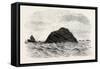 The Black Rock, Off the Coast of Mayo, 1860-null-Framed Stretched Canvas