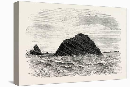 The Black Rock, Off the Coast of Mayo, 1860-null-Stretched Canvas