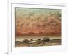 The Black Rocks at Trouville, 1865- 66-Gustave Courbet-Framed Giclee Print