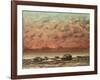 The Black Rocks at Trouville, 1865- 66-Gustave Courbet-Framed Giclee Print