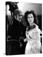 THE BLACK SWANN, 1942 directed by HENRY KING Tyrone Power and Maureen O'Hara (b/w photo)-null-Stretched Canvas