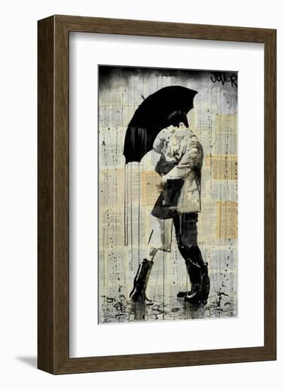 The Black Umbrella-Loui Jover-Framed Art Print