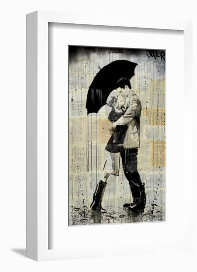 The Black Umbrella-Loui Jover-Framed Art Print