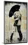 The Black Umbrella-Loui Jover-Mounted Art Print