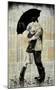 The Black Umbrella-Loui Jover-Mounted Giclee Print