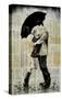 The Black Umbrella-Loui Jover-Stretched Canvas