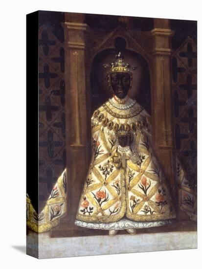 The Black Virgin in the Chadaraita Given by Louis XI (1423-83)-null-Stretched Canvas
